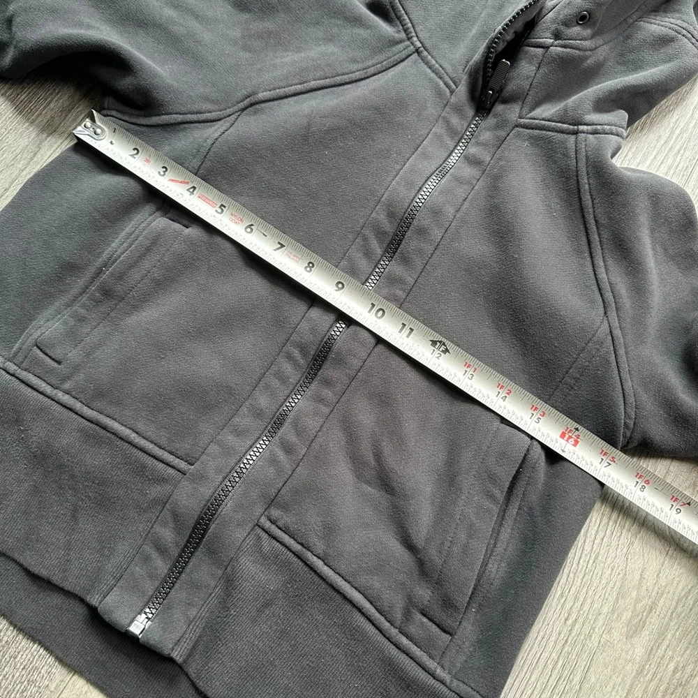 Lululemon Women's Size 2 Dark Gray Full Zip Back To It Hoodie